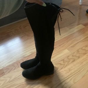 black over the knee boots